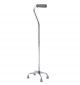 Quad Cane Small Base Chrome
