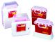 Multi-purpose Sharps Container 1-Piece 10.75H X 10.75W X 4D Inch 5.4 Quart Red