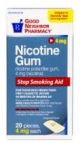 GNP Nicotine Gum 4mg 20/ct