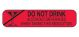 Do Not Drink Alcoholic Beverages Label