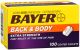 Bayer Aspirin Extra Strength Caplet Back & Body 100ct