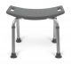 Aluminum Bath Bench without Back Gray