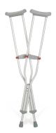 Crutch Red Dot® Alum Clip Lock Psh Btn Adj Tall Adult 300lb 5'10