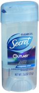Secret Outlast AP-Deodorant Gel Clean 2.6oz