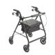Rollator 4 Wheel Drive Medical™ Black Folding Alum