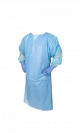 Gown Isolation Polyethylene Thumb Loop Style Universal Blue 75/Cs