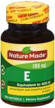 Vit E 400iu DL-Alpha Softgel 100ct Nat Made