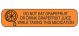 RX Label Do Not Eat Grapefruit 1000ct