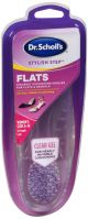 Scholls Stylish Clear Cush Flats 1pr