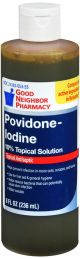 GNP Povidone 10% Iodine Sol Liq 8oz