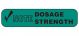 Note Dosage Strength Labels 1000pk