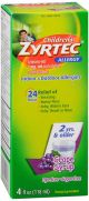 Zyrtec OTC Child Syrup Dye Free Grape 4oz